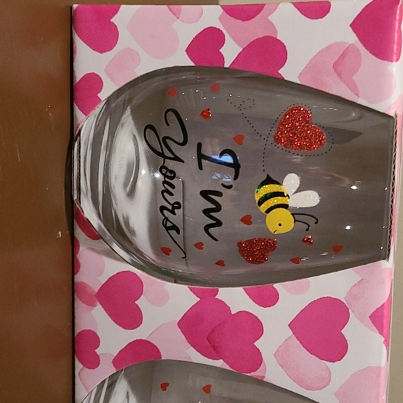 New! Set of two Stemless Wine Glasses - Picture 2 of 10